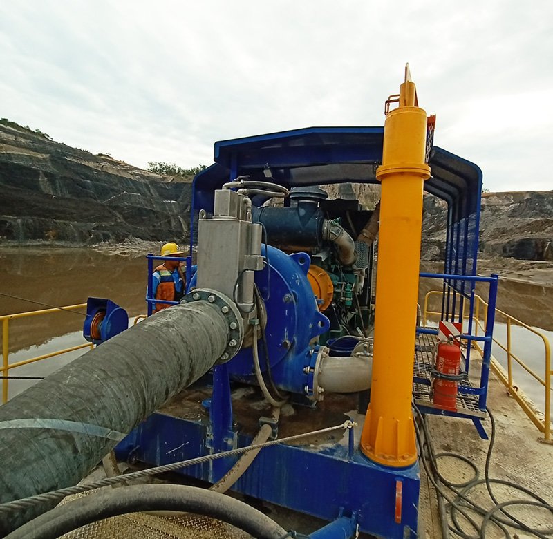 Aplicación de la bomba de dragado