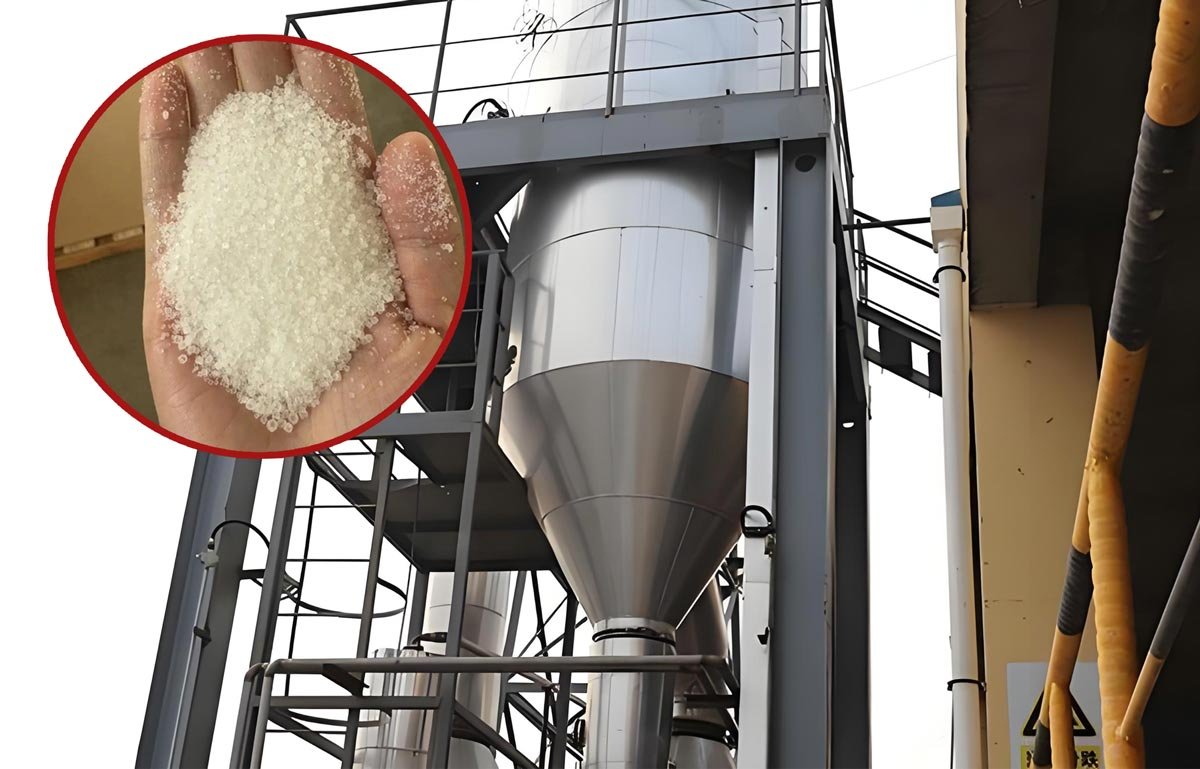 Chemische Suspensionen mit hohem Feststoffgehalt und abrasiven Kristallpartikeln, die bei Kristallisations- und Filtrationsprozessen in Chemieanlagen entstehen.