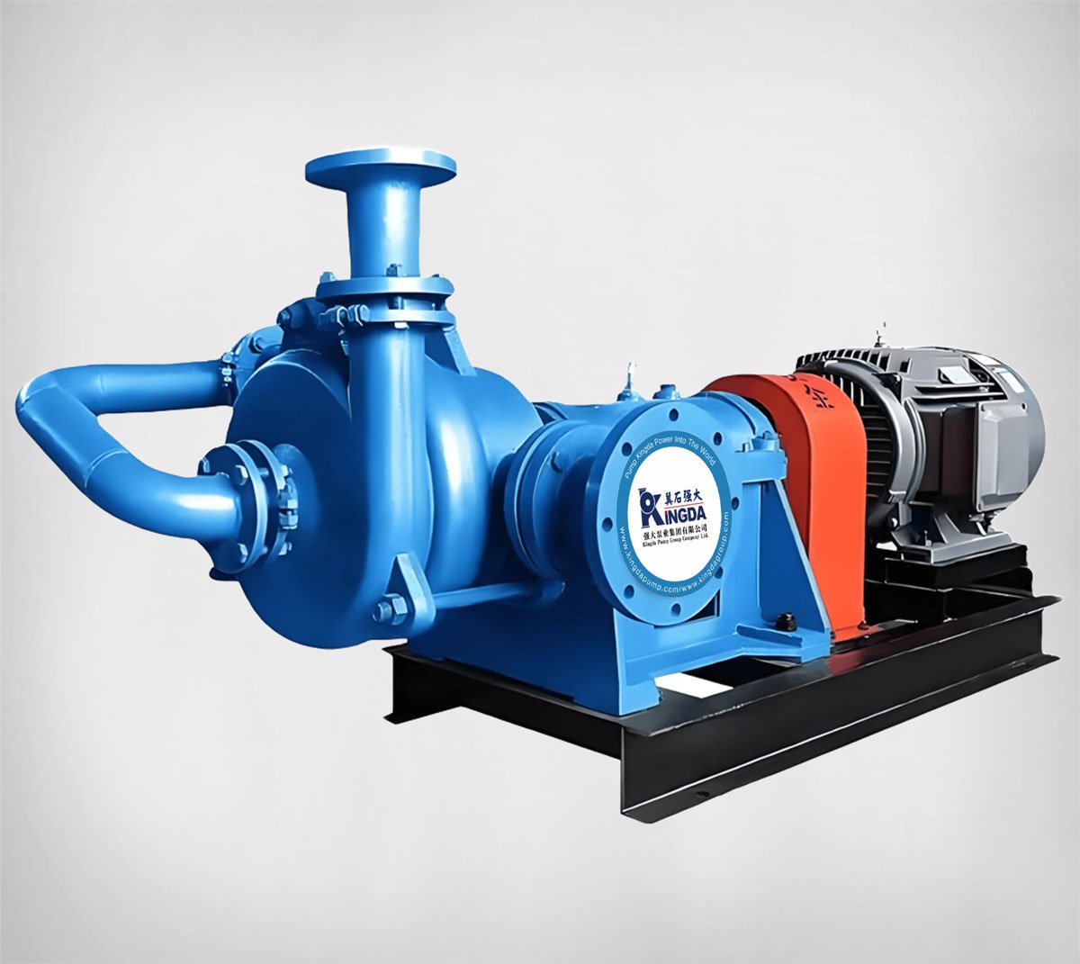 Pompe d'alimentation robuste pour filtre-presse, conçue pour le transfert de boues à haute pression dans les applications minières, de traitement des eaux usées et de filtration industrielle.